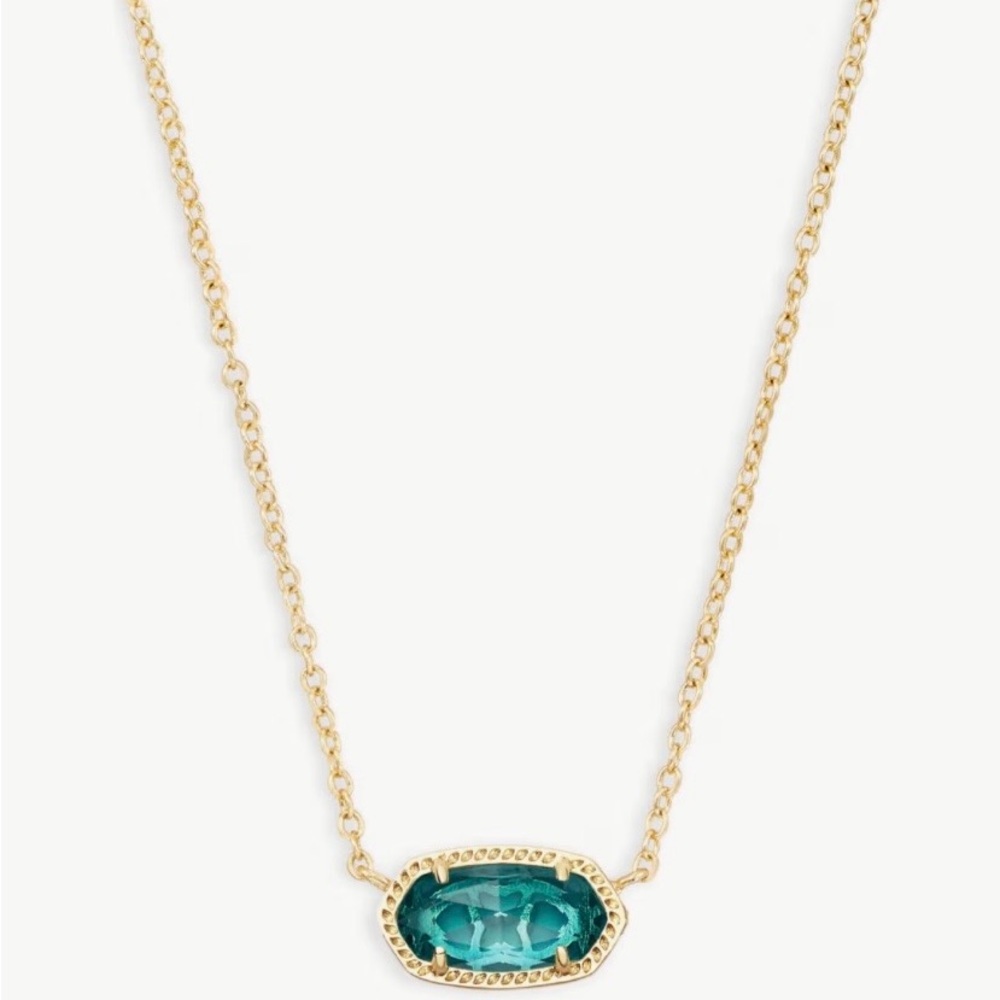 Kendra Scott Elisa Necklace with Turquoise Stone
